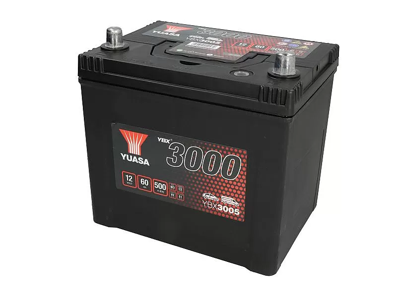 Акумулатор YUASA YBX3005 12V 60Ah 500A SMF YBX3005 Акумулатор YUASA YBX3005 12V 60Ah 500A SMF
