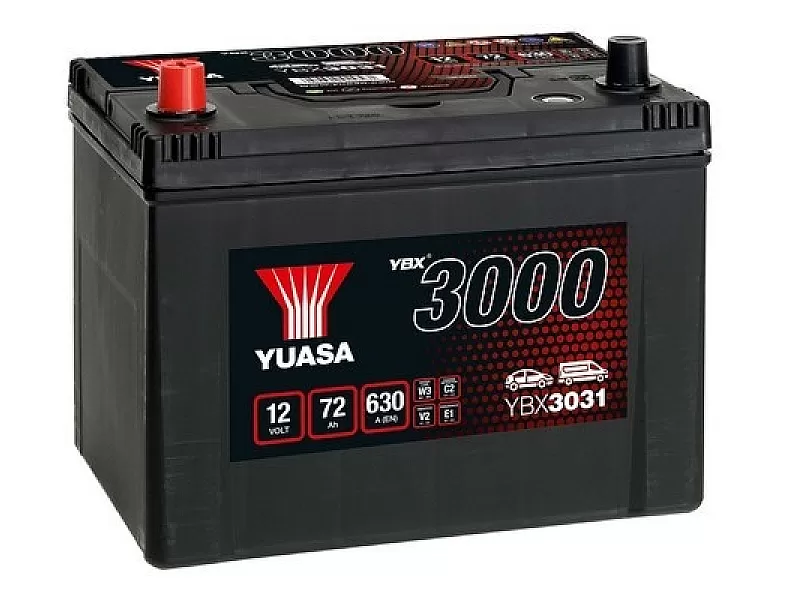 Акумулатор YUASA YBX3031 12V 72Ah 630A SMF YBX3031 Акумулатор YUASA YBX3031 12V 72Ah 630A SMF