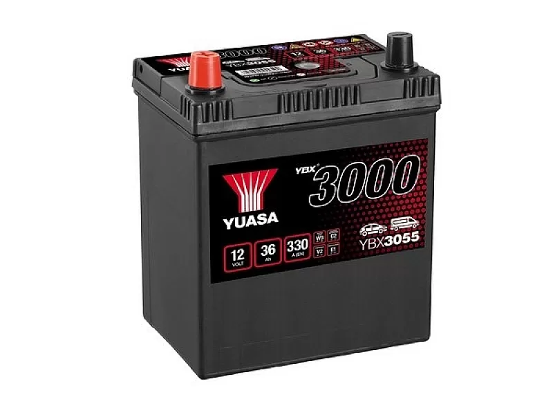 Акумулатор YUASA YBX3055 12V 36Ah 330A SMF YBX3055 Акумулатор YUASA YBX3055 12V 36Ah 330A SMF