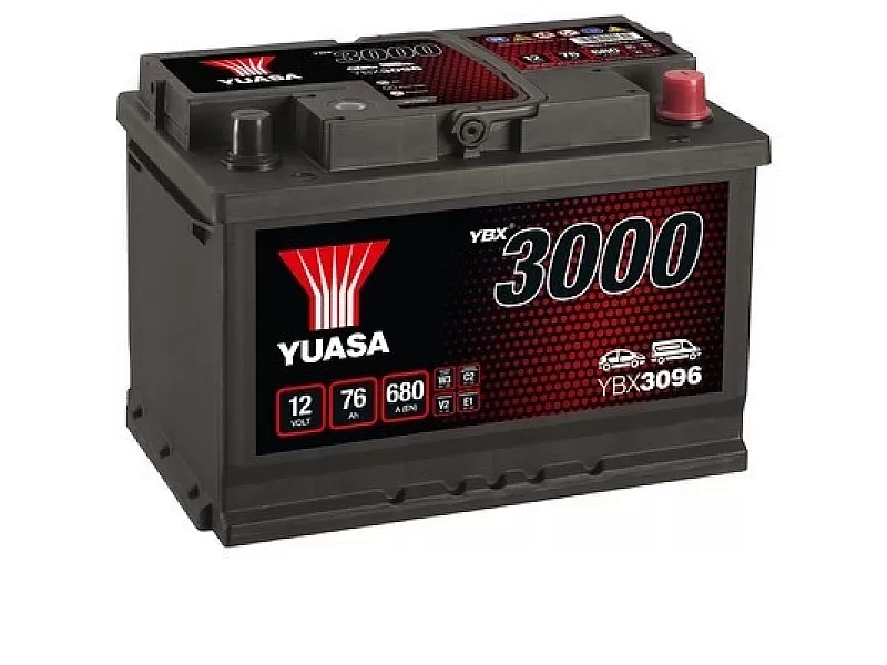 Акумулатор YUASA YBX3096 12V 76Ah 680A SMF YBX3096 Акумулатор YUASA YBX3096 12V 76Ah 680A SMF