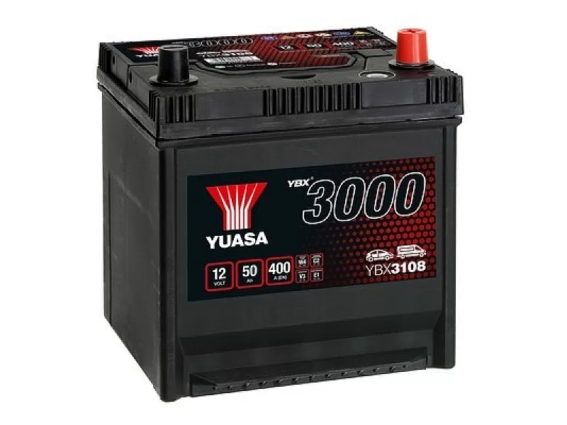 Акумулатор YUASA YBX3108 12V 50Ah 400A SMF