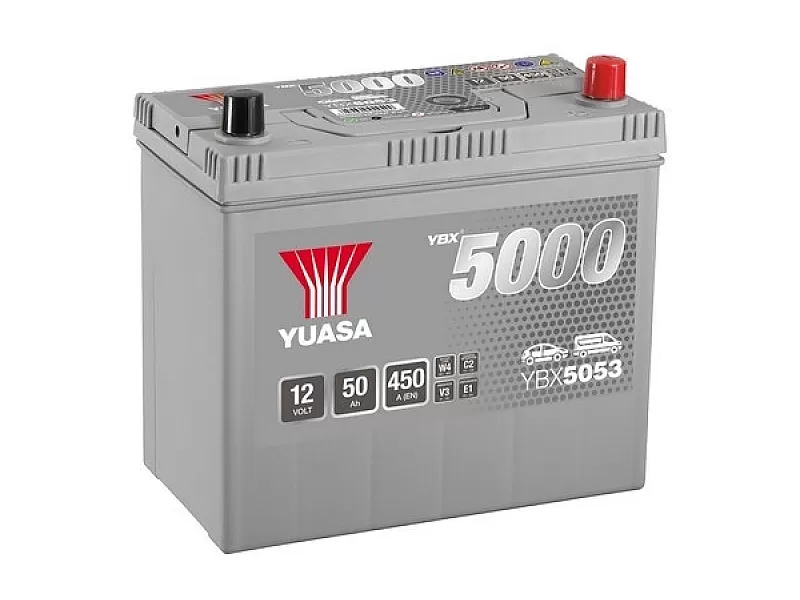 Акумулатор YUASA YBX5053 12V 50Ah 450A SMF HP