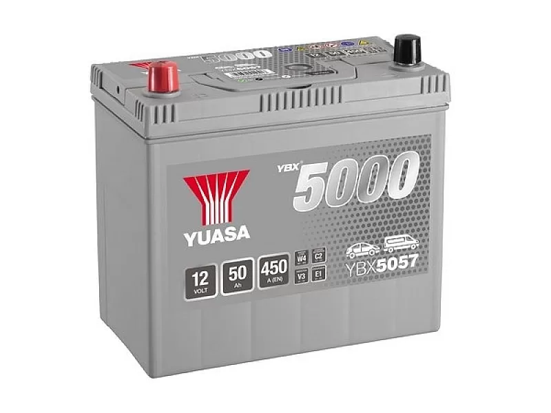 Акумулатор YUASA YBX5057 12V 50Ah 450A SMF HP