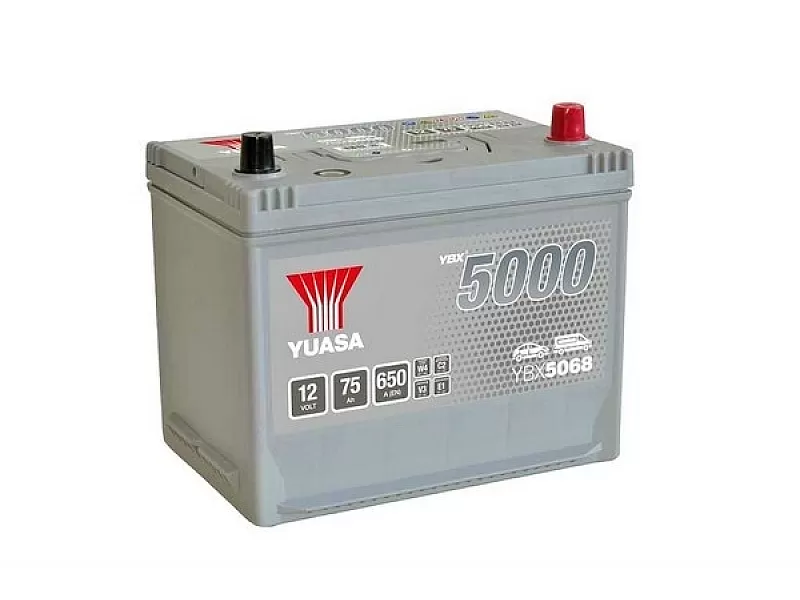 Акумулатор YUASA YBX5068 12V 75Ah 650A SMF HP YBX5068 Акумулатор YUASA YBX5068 12V 75Ah 650A SMF HP