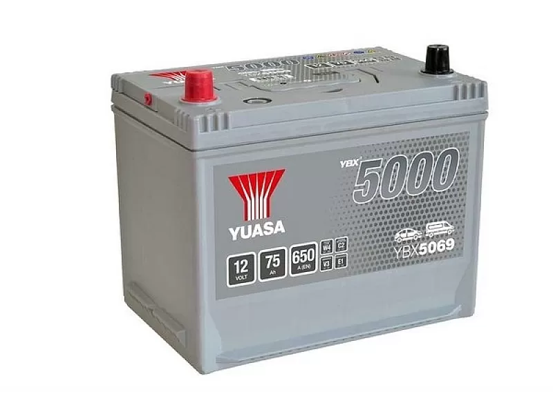 Акумулатор YUASA YBX5069 12V 75Ah 650A SMF HP