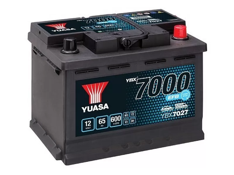 Акумулатор YUASA YBX7027 12V 65Ah 600A EFB Start Stop YBX7027 Акумулатор YUASA YBX7027 12V 65Ah 600A EFB Start Stop
