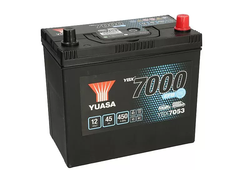 Акумулатор YUASA YBX7053 12V 45Ah 450A EFB Start Stop YBX7053 Акумулатор YUASA YBX7053 12V 45Ah 450A EFB Start Stop