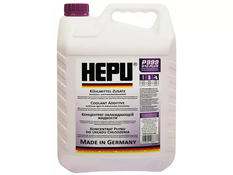 Антифриз HEPU P999 G12+ концентрат 5L Антифриз HEPU P999 G12+ концентрат 5L