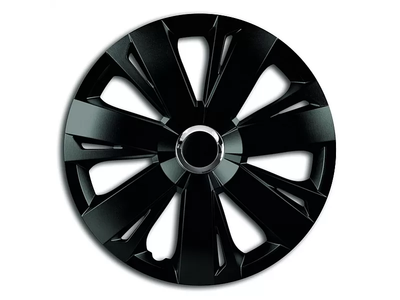 Тасове за джанти MEGA DRIVE BLACK WHITH CHROME RING ENERGY 16 Тасове за джанти MEGA DRIVE BLACK WHITH CHROME RING ENERGY 16