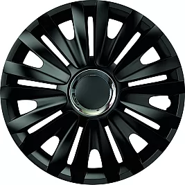 Тасове за джанти MEGA DRIVE BLACK WHITH CHROME RING ROYAL 16"
