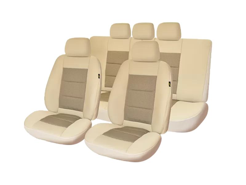Универсални калъфи за седалки PREMIUM LUX - BEIGE - 2