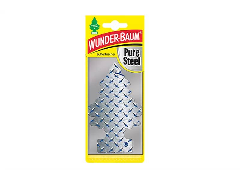 Ароматизатор за кола борче WUNDER-BAUM PURE STEEL Ароматизатор за кола борче WUNDER-BAUM PURE STEEL