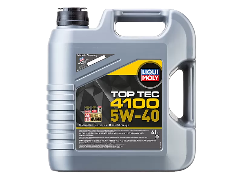 Масло LIQUI MOLY TOP TEC 4100 5W-40 4 L Масло LIQUI MOLY TOP TEC 4100 5W-40 4 L