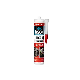 Силикон Топло и маслоустойчив BISON SILICONE HIGH TEMP за гарнитури 280 мл.