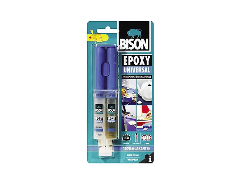 Двукомпонентно лепило универсално BISON UNIVERSAL PLUS ENDFEST 24ml Двукомпонентно лепило универсално BISON UNIVERSAL PLUS ENDFEST 24ml