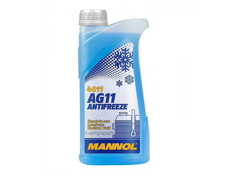 Син антифриз готов за употреба Mannol Antifreeze AG11 (-40 °C) Longterm 4011 1 L Син антифриз готов за употреба Mannol Antifreeze AG11 (-40 °C) Longterm 4011 1 L