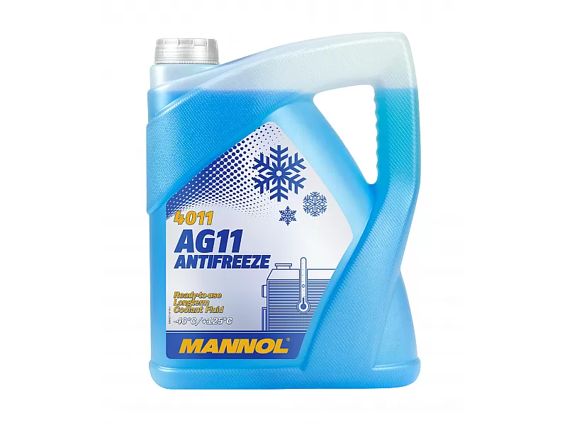 Син антифриз готов за употреба Mannol Antifreeze AG11 (-40 °C) Longterm 4011 5 L Син антифриз готов за употреба Mannol Antifreeze AG11 (-40 °C) Longterm 4011 5 L