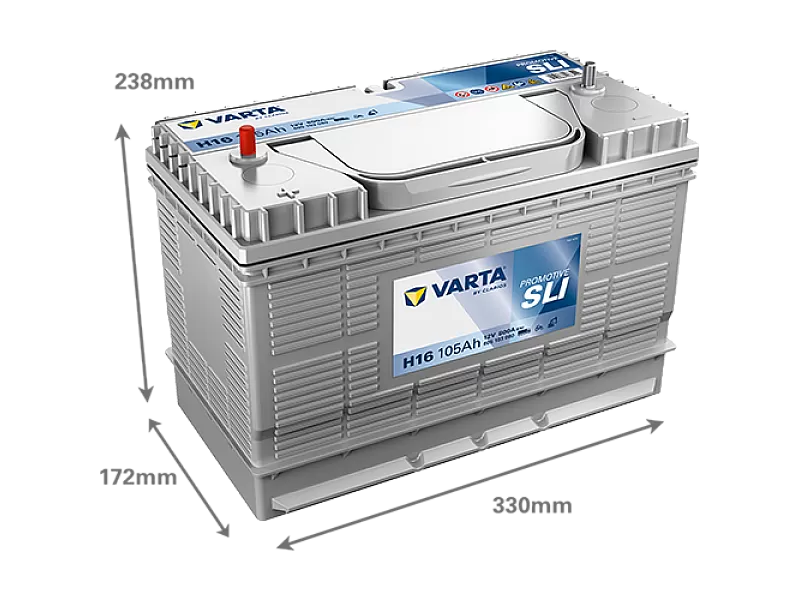 Акумулатор Varta Promotive SLI 12V 105AH 800A John Deere H17 Л+ 605103080 Акумулатор Varta Promotive SLI 12V 105AH 800A John Deere H17 Л+
